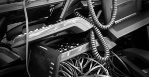 Picture of E Waste waiting to be recycled by an E Waste service