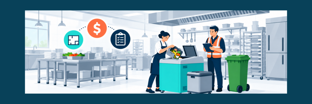 The right food waste solution starts with understanding your sites. Explore five signs on-site processing is worth assessing, what to check before investing and when off-site collection may be a better fit.